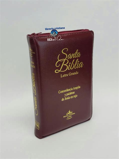 Biblia Letra Grande Tamaño Manual Reina Valera 1960 con Índice y Cierre