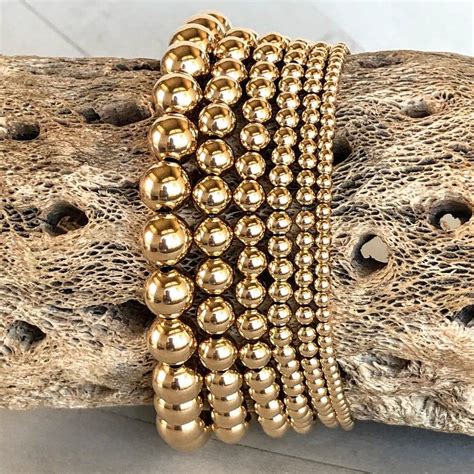 Gold Bead Bracelet Gold Ball Bracelet Gold Beaded Bracelet - Etsy ...