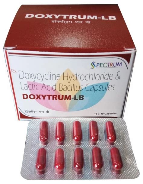 Doxytrum Lb Mg Doxycycline Hydrochloride And Lactic Acid Bacillus