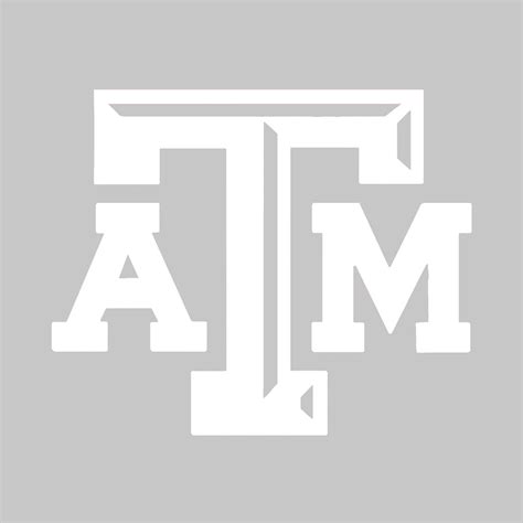 Texas A&M Medium Beveled White Decal | Texas a&m, Vinyl art, Texas