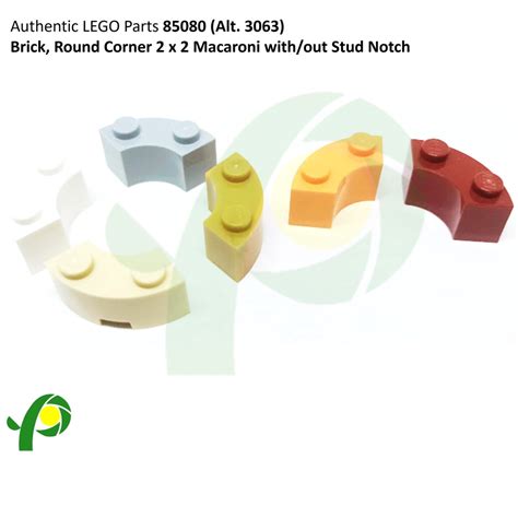 Lego Parts Brick Round Corner X Macaroni With Stud Notch Sold