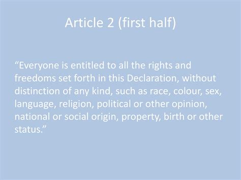 The Universal Declaration Of Human Rights Ppt Download