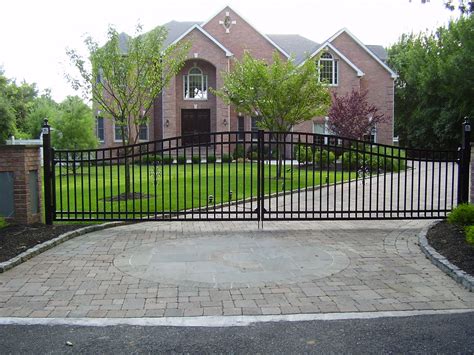 5 X 25 Custom Arched Aluminum Driveway Gates Installed By Liberty