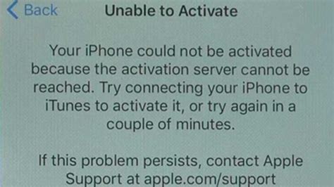 How To Fix Unable To Activate Iphone Error After Installing Ios