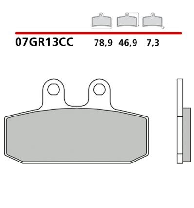 Pasticche Freno Brembo Carbon Creamic Per Varie Aprilia Gilera Guzzi