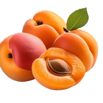 Some Apricot Fruits Image Isolated White Background Apricot Fruit