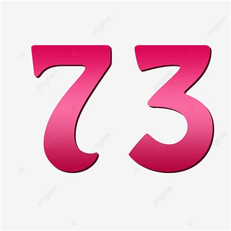 Number 73 Clipart PNG Images, Number 73, 73, Number, Arractive Number ...