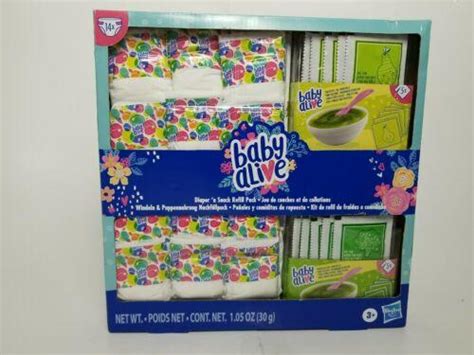 Baby Alive Diaper N Snack Refill Pack Diapers Food Packs