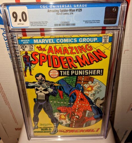 Amazing Spider Man 129 1st Appearance Punisher Cgc 90 White Pages Ebay