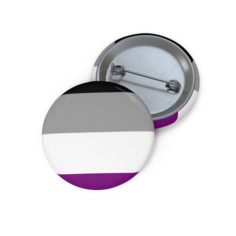 Asexual Pride Asexual Flag Badge Pin Back Button Lgbt Pins Etsy