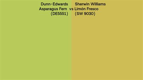 Dunn Edwards Asparagus Fern De Vs Sherwin Williams Lim N Fresco