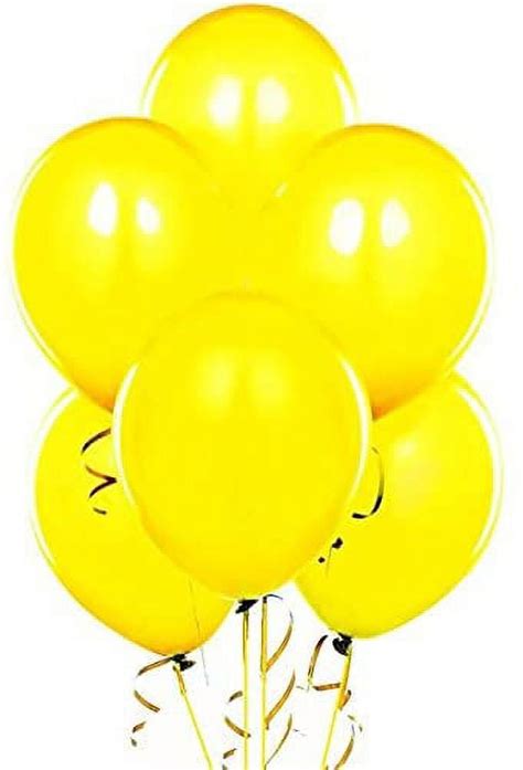 Pmu Balloons Inch Party Tex Yellow Latex Pkg Walmart