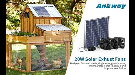 Ankway Solar Fan 20w Chicken Coop Fan Solar Fan ️introduce Features Highlight Youtube