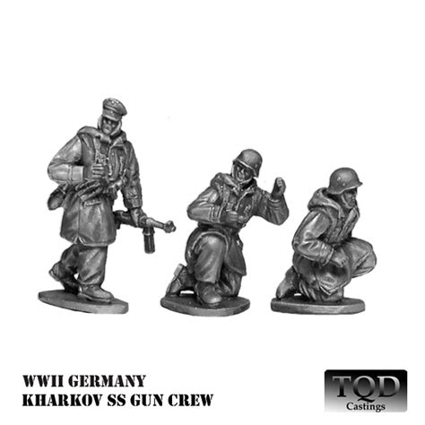 TQD GSK16 Kharkov SS Generic Gun Crew CheckPoint Miniatures