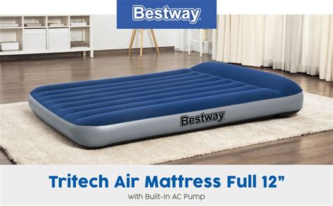 Bestway Tritech Air Mattress Full 12 With Built In AC Pump And