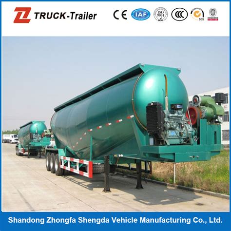 60 Ton Bulk Cement Tanker Semi Trailer For Dry Powder China Bulk