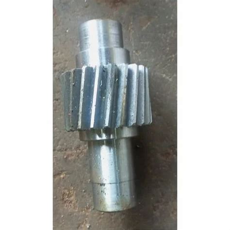 Polished Solid Alloy Steel Helical Pinion Shaft At Rs In Vadodara