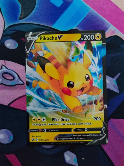 Pok Mon Karta Pikachu V Swsh Swsh Black Star Promos Aukro