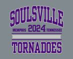 Soulsville Charter School Tornadoes JERZEES Men's T-shirt