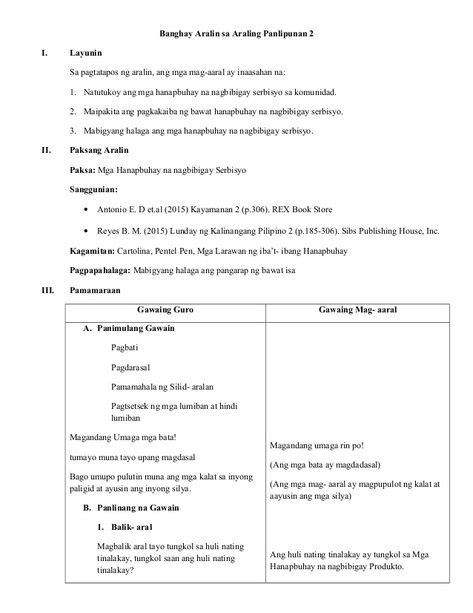 9 My Lesson Plan In Araling Panlipunan Ideas In 2021 Lesson Plan