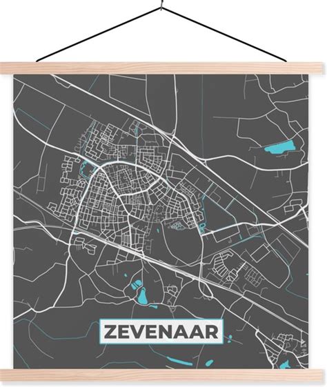 Posterhanger Incl Poster Schoolplaat Zevenaar Plattegrond