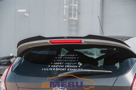 Maxton Design Ford Fiesta MK7 ST ST Line Spoiler Extension V2