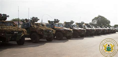 Ghanas Army Gets 33 Armoured Carriers 51 Other Vehicles Dailymailgh