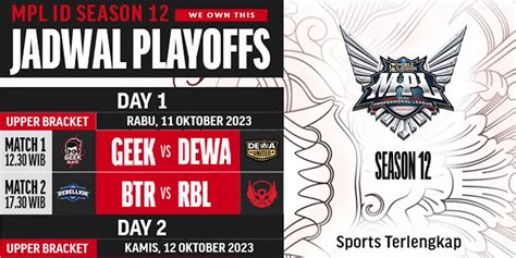 Jadwal Live Streaming MPL Season 12 Babak Playoff Di Vidio Pekan Ini