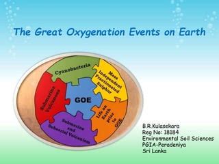 The Great Oxygenation Events on Earth | PPT