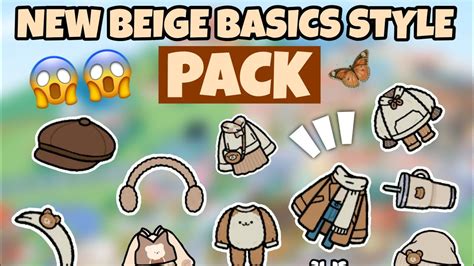 New Beige Basics Style Pack Update Toca Boca Youtube