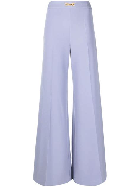 Buy Elisabetta Franchi High Waisted Wide Leg Trousers At Off