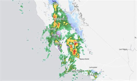 Storm map shows live rain hitting California