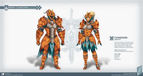 Pocket Monster Hunter 01 Charizard Armor By Pursuerofdarkness On