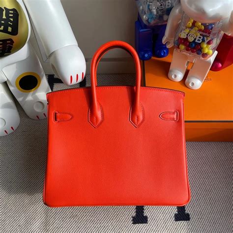 Hermes Birkin Cm J Feu Swift Calfskin Herm S