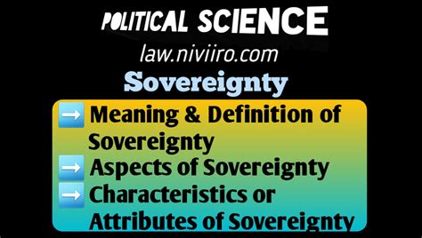 Meaning Of Sovereignty Definitions Attributes