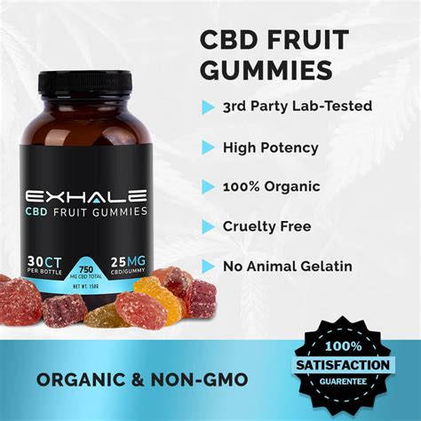 Full Spectrum CBD Gummies [Fruit Flavored] - Exhale Wellness