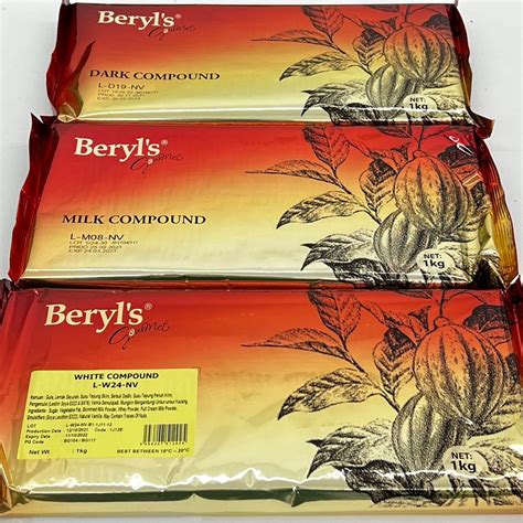 Beryl S Dark Milk White Chocolate Compound Bar Kg G