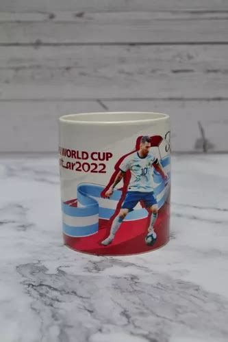 Taza Selección Argentina Messi Mundial Qatar 2022 Ceramica en venta en