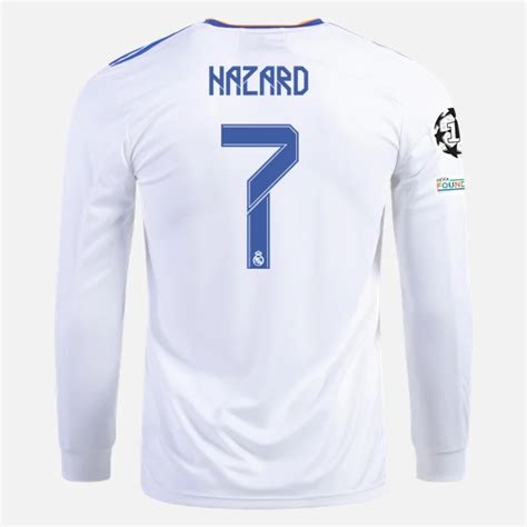 Real Madrid Eden Hazard Heim Trikot Langarm Fu Ball