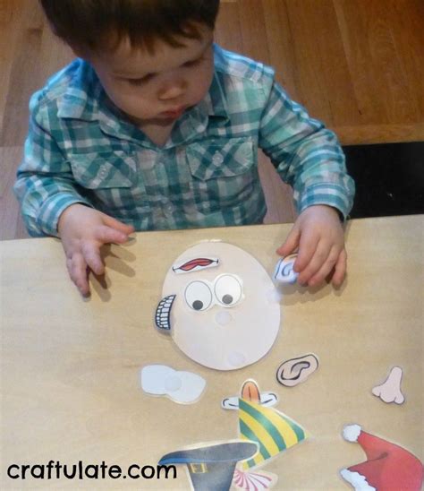 Face Parts Game With Free Printable Free Printables Toddler