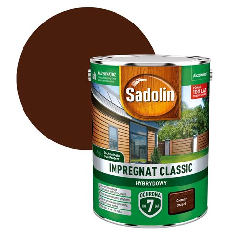 SADOLIN CLASSIC IMPREGNAT 0 75L ORZECH CIEMNY OC Cena Opinie