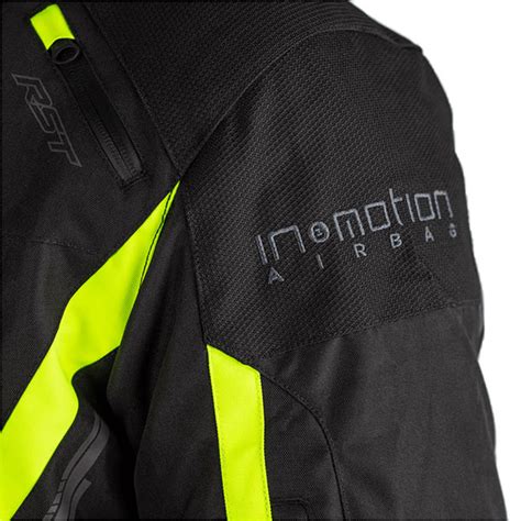 Rst Pro Series Paragon Airbag Ce Textile Jacket Black Flo Yellow