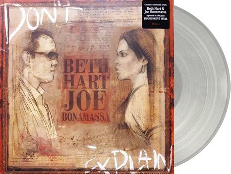 Beth Hart Joe Bonamassa Don T Explain Clear Vinyl Lp Vinylvinyl