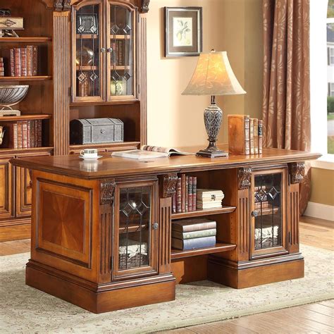 Parker House Huntington Double Pedestal Executive Desk Darvin