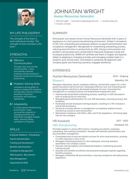 3 Human Resources Generalist Resume Examples And How To Guide For 2024