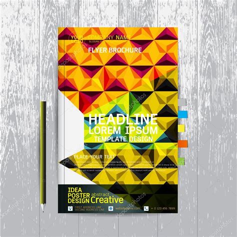 Brochure Flyers Poster Design Layout Template In A Size With Stock