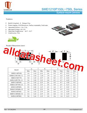 Smd P L Datasheet Pdf Shanghai Leiditech Electronic Technology