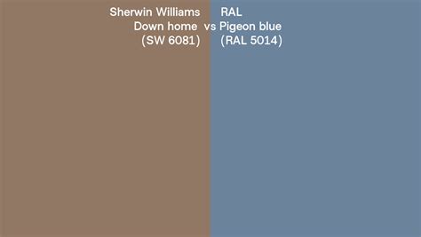 Sherwin Williams Down Home Sw Vs Ral Pigeon Blue Ral Side