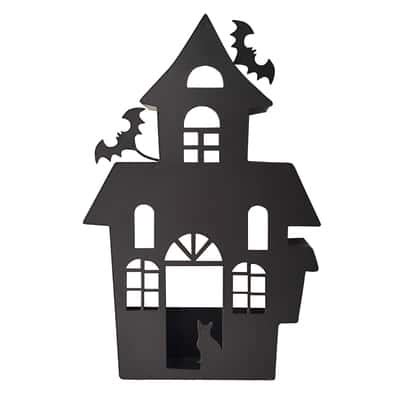 12 Metal Haunted House Tealight Candle Holder By Ashland Michaels