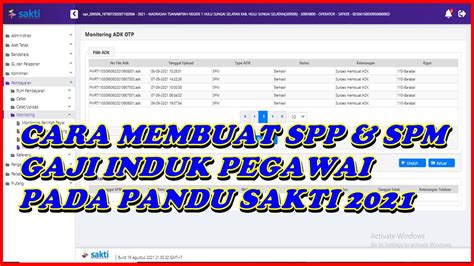 Pembuatan Spp Spm Gaji Induk Pegawai Pada Pandu Sakti Tahun Idn